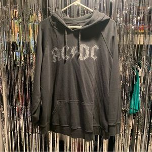 THE VINYL ICONS AC/DC Dark Gray Hoodie
